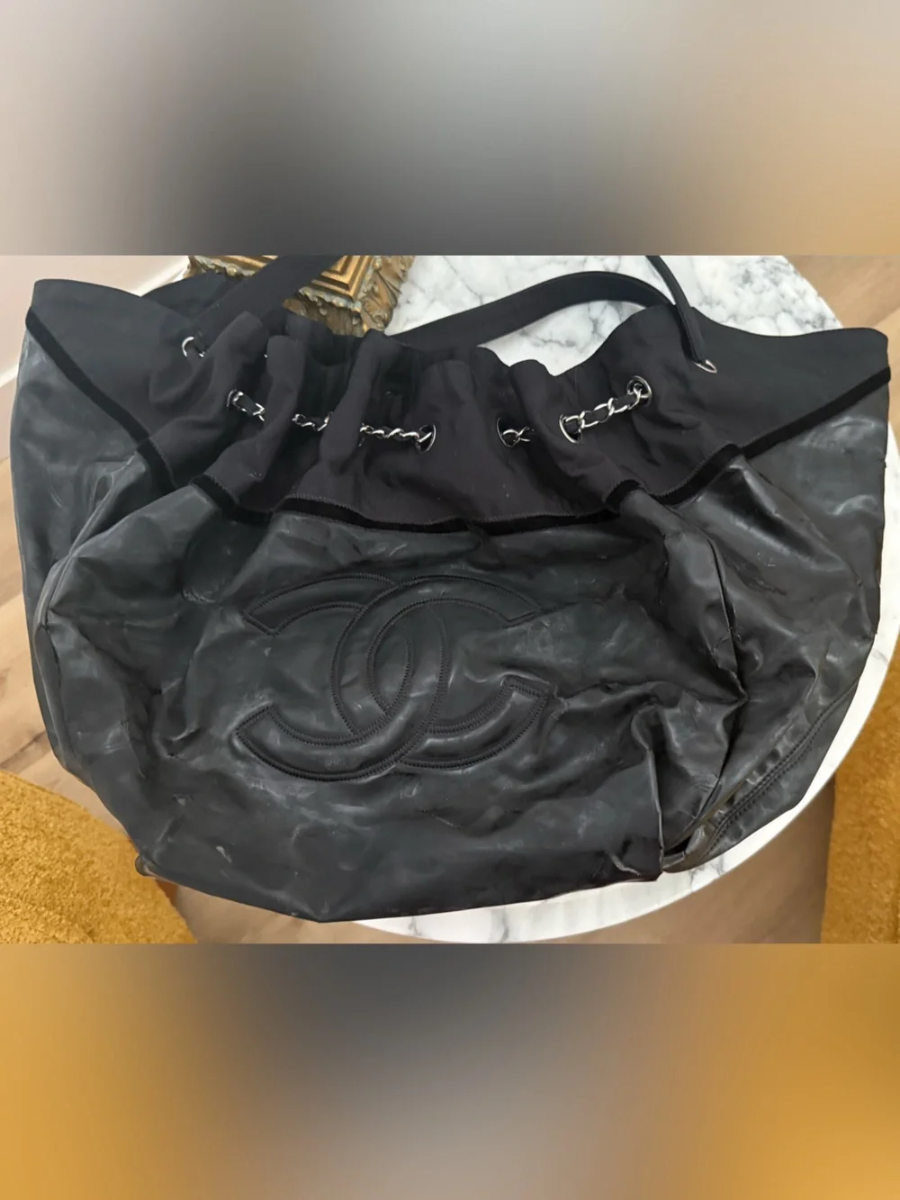 Chanel Black Patent Spirit XL Hobo - Picture 3 of 12
